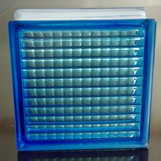 Blue Parallel Glass Block 